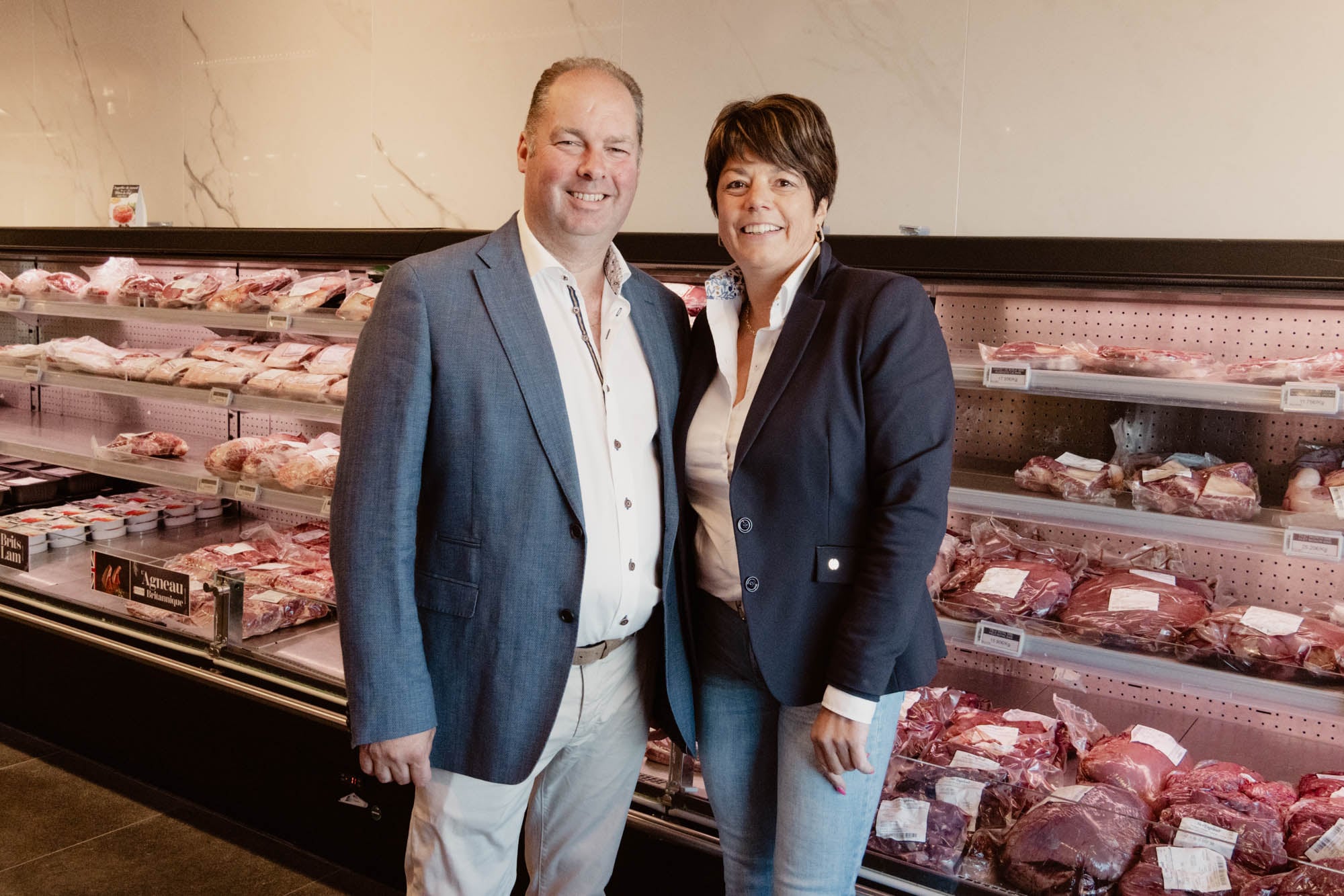 Christof Longuepee en Nancy Verbeerst, Eigenaars vleesgroothandel Van Engelandt
